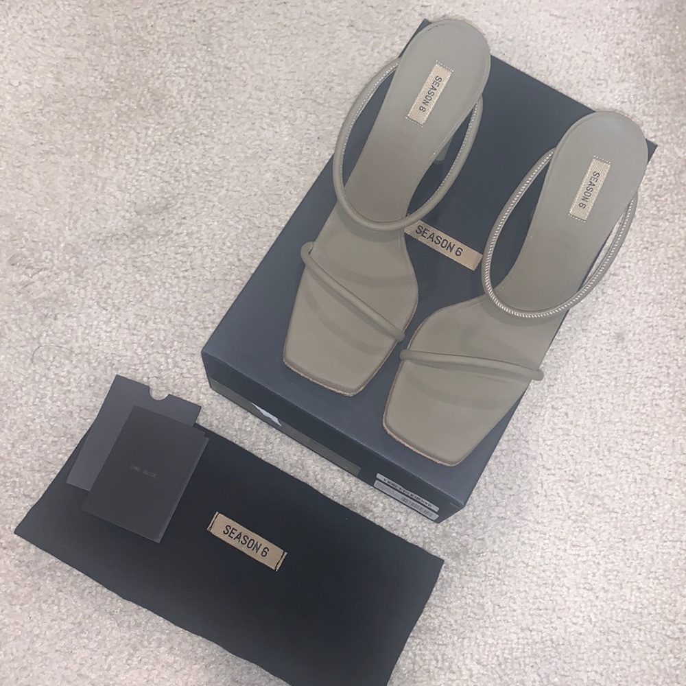 Yeezy season 6 mules heels size 38.5
